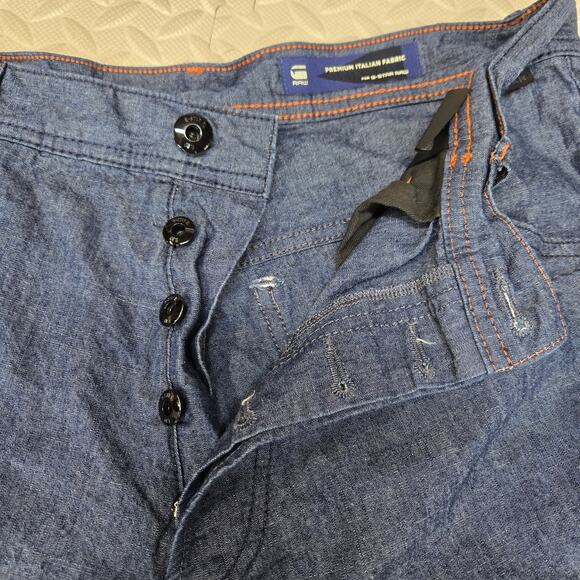 G-Star Raw Jeans Womens Mens 28x30 ARC 3D Loose Chambray Loungewear Cabincore - Picture 10 of 14